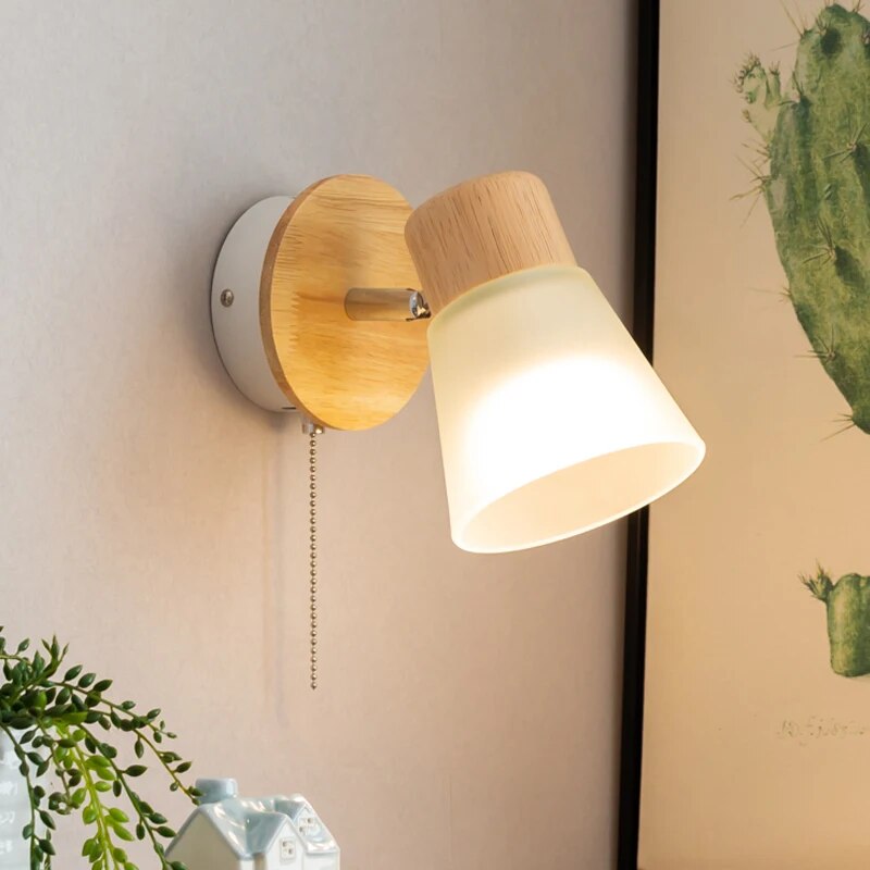 Applique murale LED nordique en verre