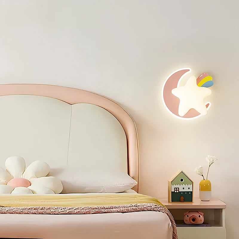 applique murale enfant design étoile princesse pour chambre à coucher