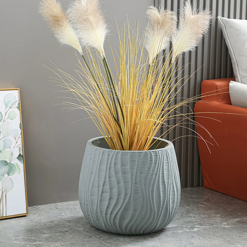 moule en silicone moderne pour pot de fleurs en béton léger et luxueux