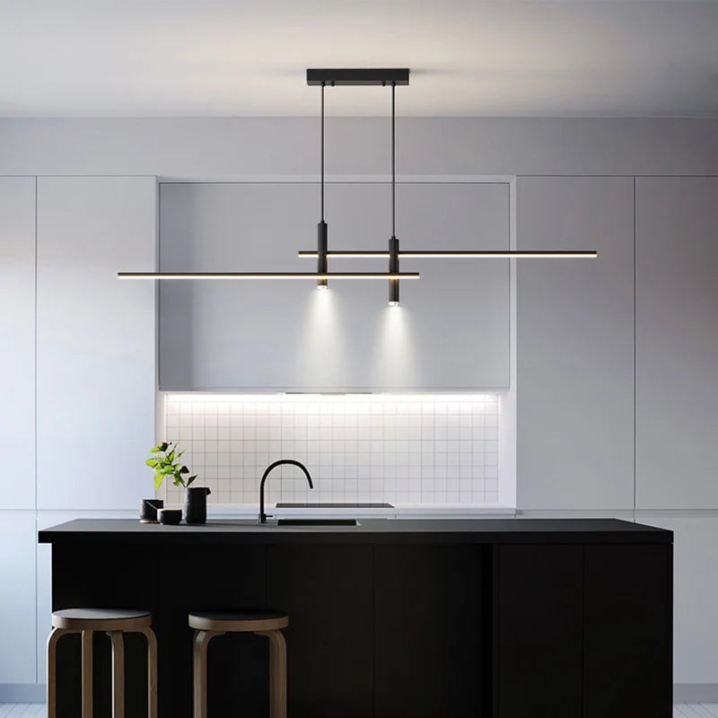 lustre nordique moderne avec projecteur pour restaurant et bar