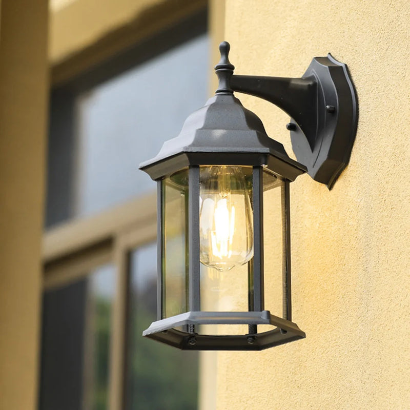 applique murale extérieure rétro étanche pour espaces créatifs