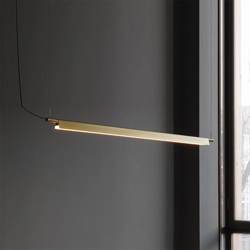 Suspension design scandinave linéaire compendium led longue
