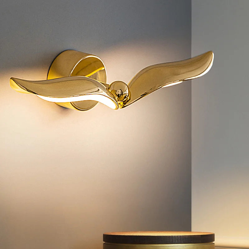 Applique murale moderne en forme de mouette