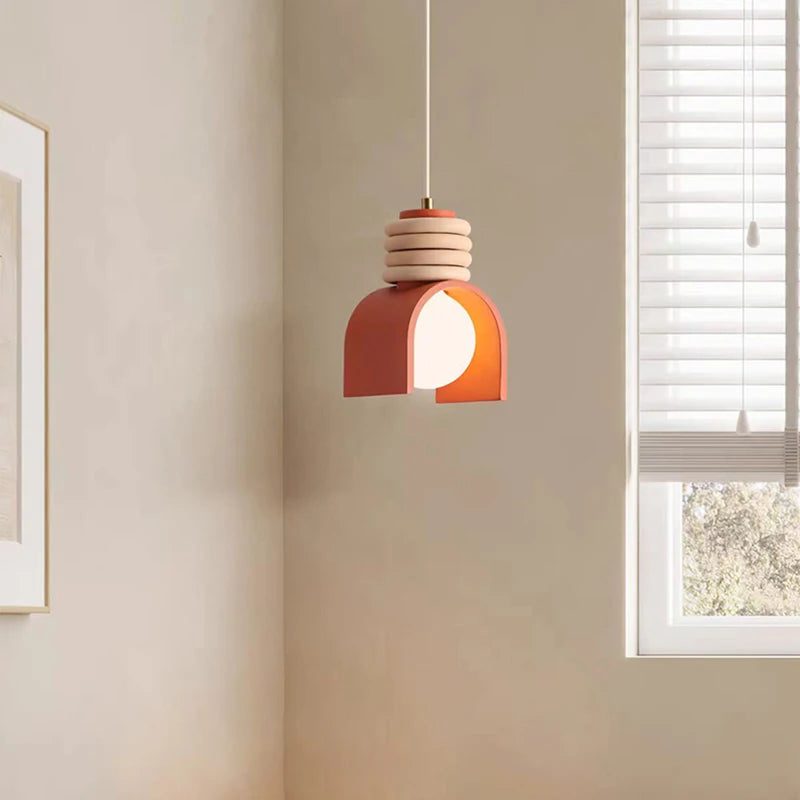 lustre led en résine style moderne cordon réglable éclairage intérieur