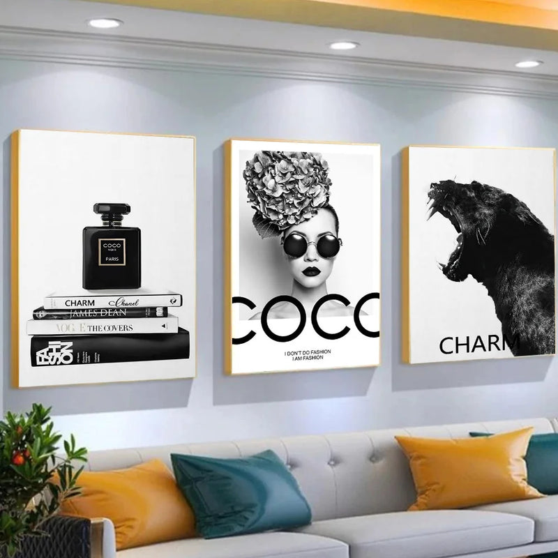 affiche de parfum de luxe style nordique art mural minimaliste