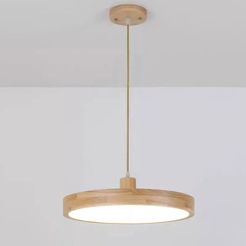 Suspension LED en bois Ultra-mince nordique