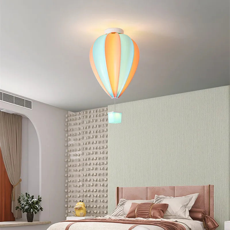 plafonnier ballon à air chaud design mignon avec télécommande