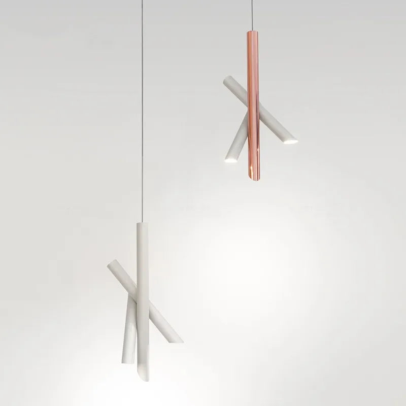 Tubes Pendant Light Creative Nordic Designer Suspension lamp Ceiling Chandelier for Living Dining Room