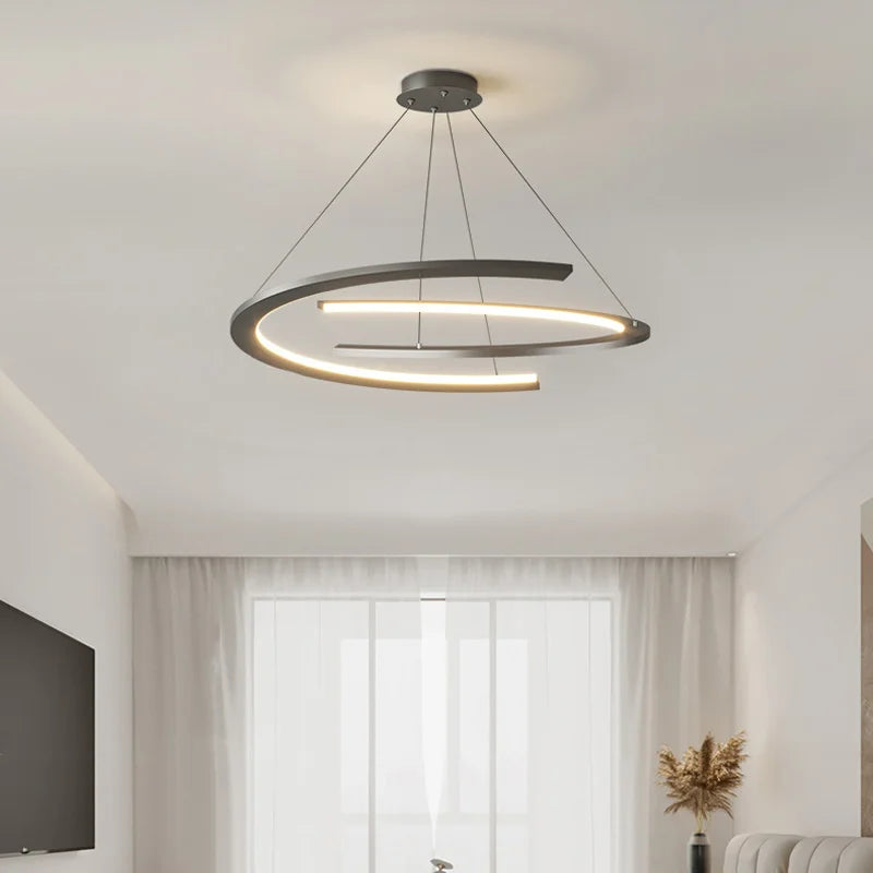 suspension design nordique moderne simple anneau luminaire