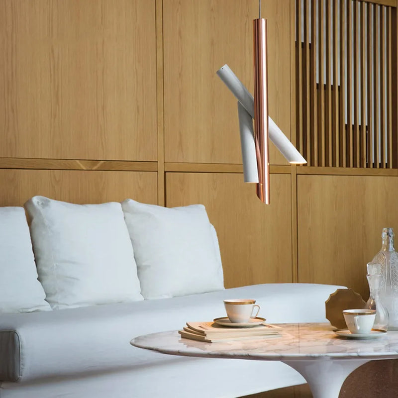 Tubes Pendant Light Creative Nordic Designer Suspension lamp Ceiling Chandelier for Living Dining Room