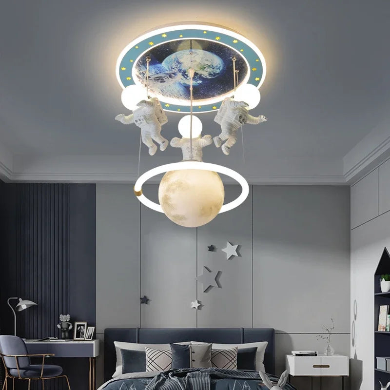plafonnier led nordique astronaute idéal pour décoration intérieure