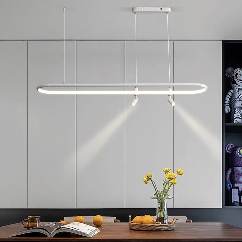 Lustre LED pour éclairage intérieur avec spot