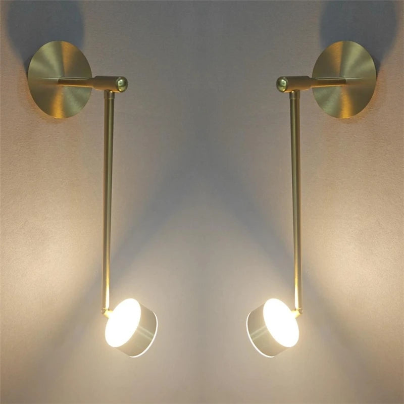 applique murale led réglable moderne en fer d'art décoratif