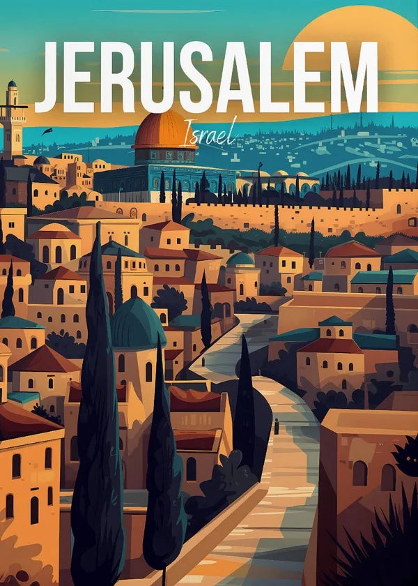 affiche de voyage de villes iconiques pour décoration murale