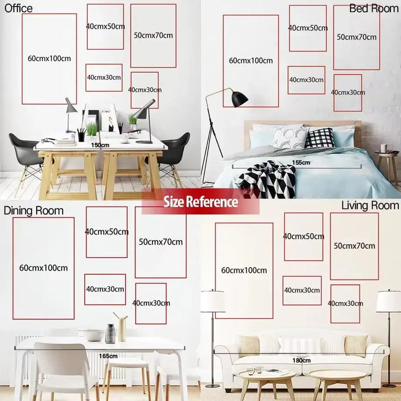 affiches art mural géométrique bauhaus pour décoration moderne