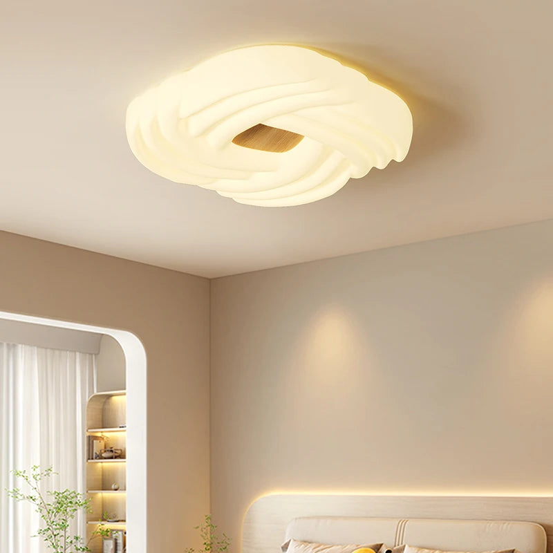 plafonnier intérieur led moderne style crème pour chambre enfant