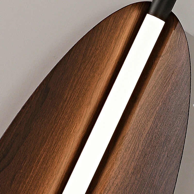 lustre japonais rétro design feuilles pour salle à manger