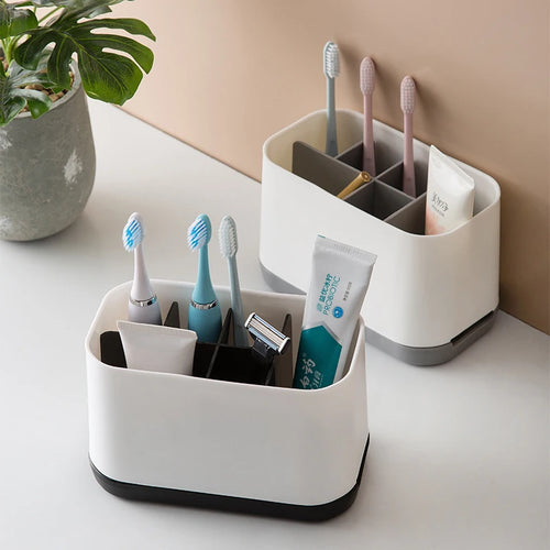 organisateur multifonction pour brosse à dents et accessoires de bain