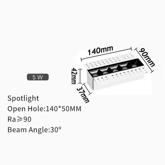 spot led encastrable magnétique moderne éclairage linéaire intérieur