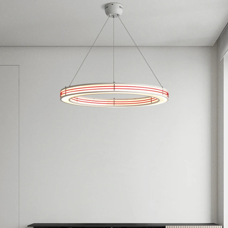 lustre art déco style avec anneau et fil réglable