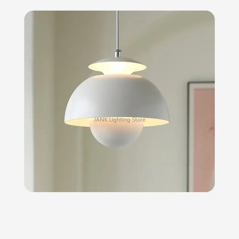Design danois fleur bourgeon suspension moderne Simple Restaurant chambre d'enfants chambre chevet lustre nordique maison lampes LED
