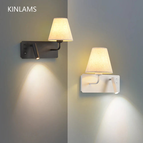 Applique murale LED d'intérieur moderne USB