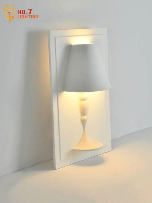applique murale design moderne en gypse led art minimaliste