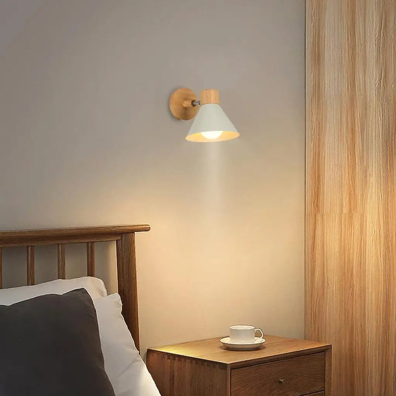 applique murale led en bois style nordique moderne