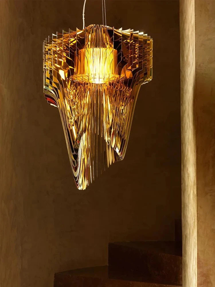 lustre design italien créatif modèle villa art acrylique