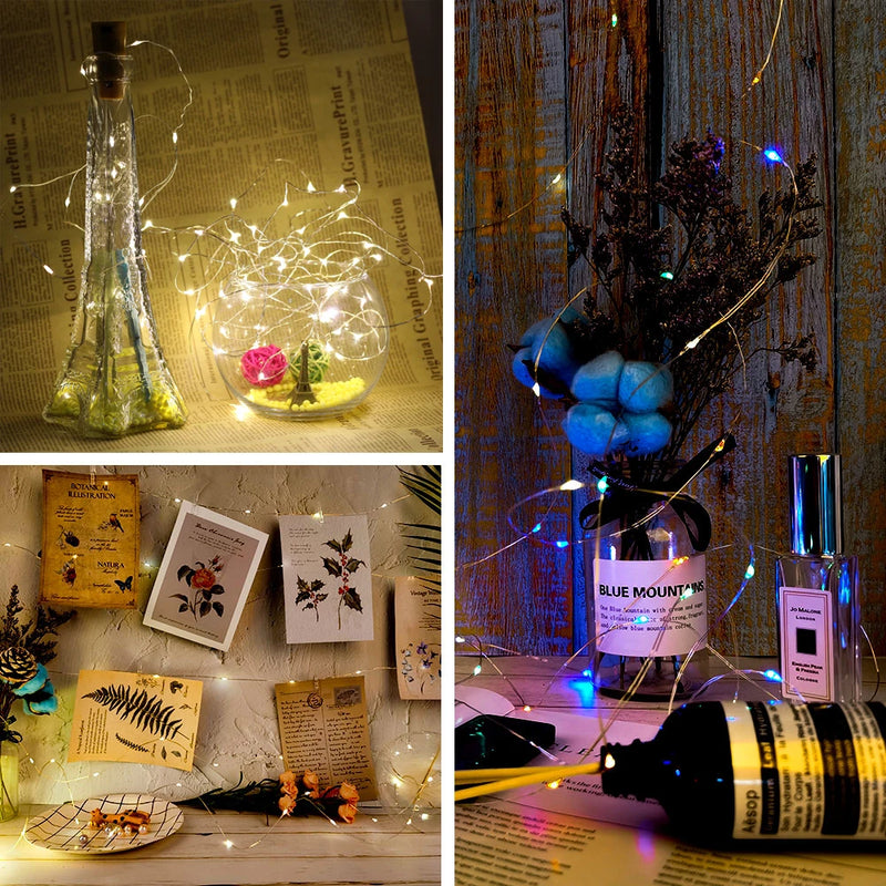 guirlande lumineuse led avec télécommande pour fêtes et décorations