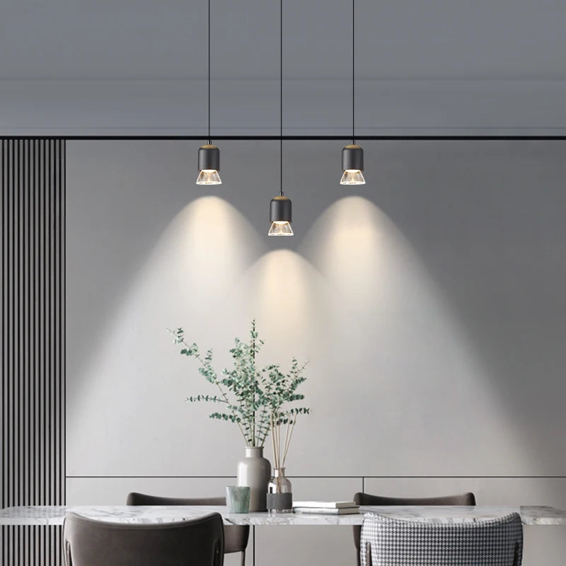 lustre led moderne décoratif d'escalier rotatif duplex nordique