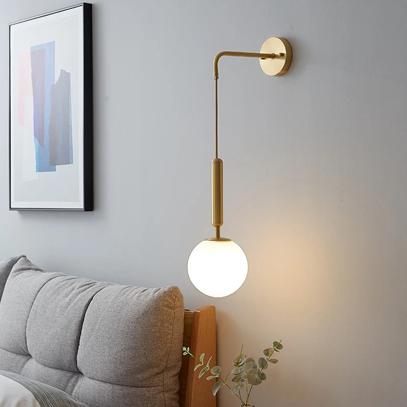 Applique murale LED en verre Simple et moderne