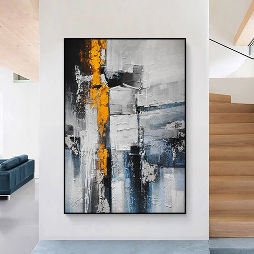 peinture à l'huile abstraite personnalisable pour décoration intérieure