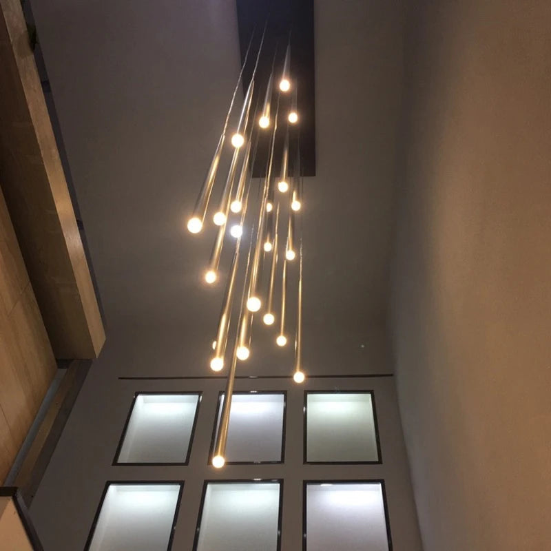 lustre longue ligne luxe pour éclairage intérieur et décoration