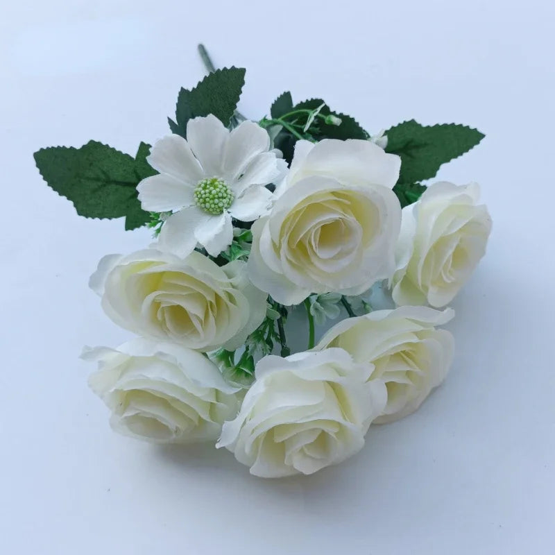 bouquets de roses artificielles pour mariage décoration romantique