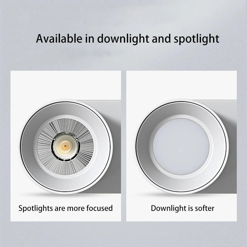 projecteur led pliable rotatif monté surface anti-éblouissement aluminium