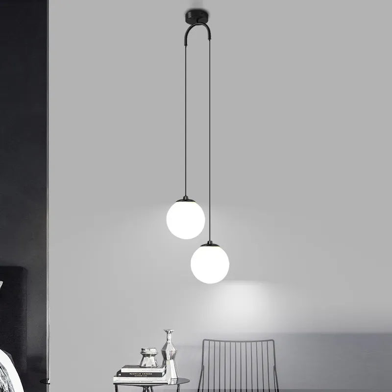Suspension LED en verre moderne nordique pour salle à manger chambre lustre en or luminaires intérieur Restaurant Bar décor lampe suspendue