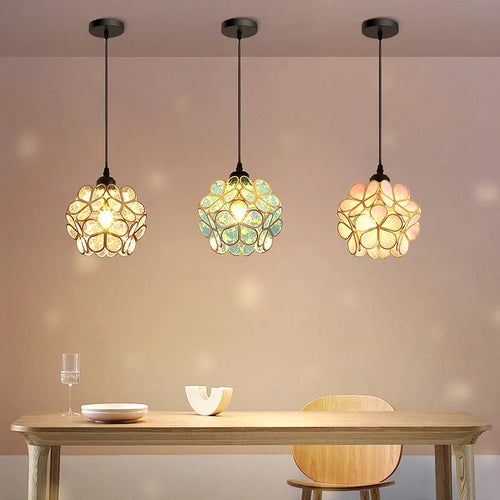 lampe de plafond led moderne à tête unique macaron en forme de pétale