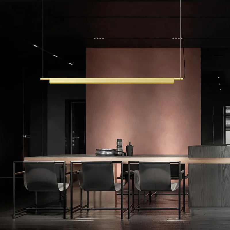 Suspension design scandinave linéaire compendium led longue