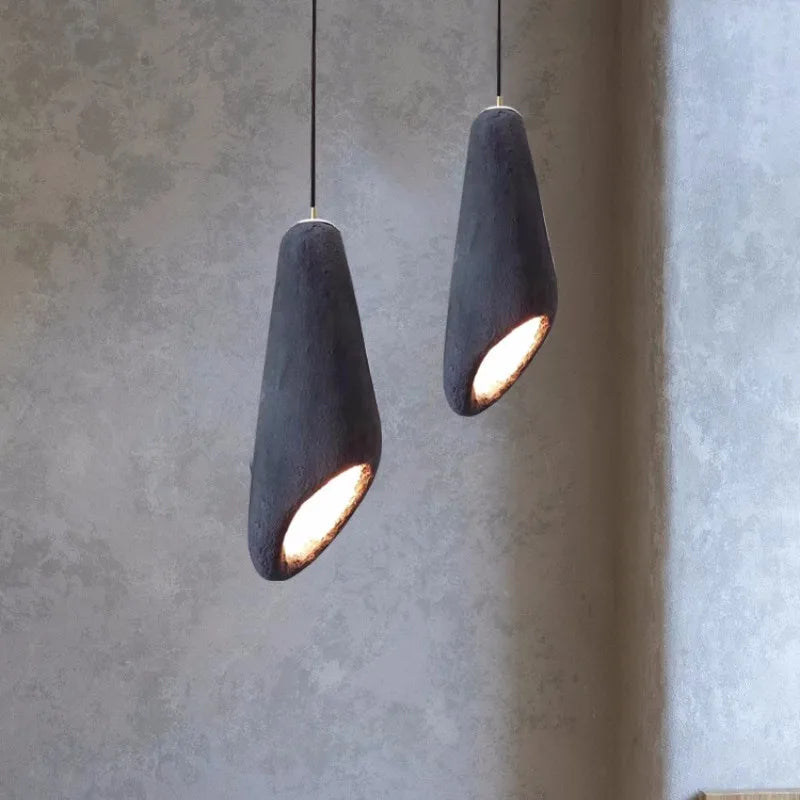 suspension Nordique résine Wabi Sabi lumières salle à manger Bar éclairage décor à la maison