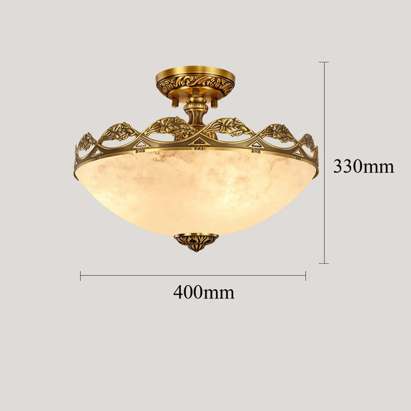 lampe de poche en marbre européen avec support en laiton