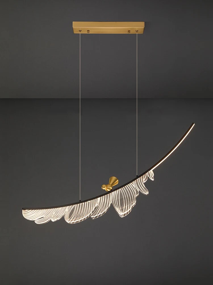Lustre moderne en cuivre italien