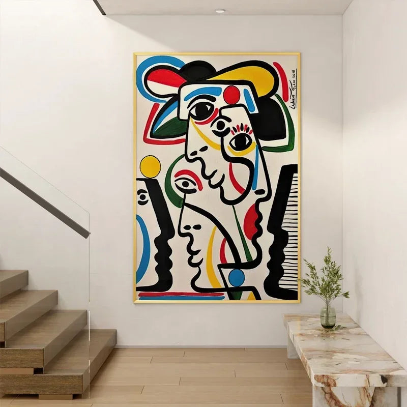 peinture abstraite personnalisée pour décoration murale artistique