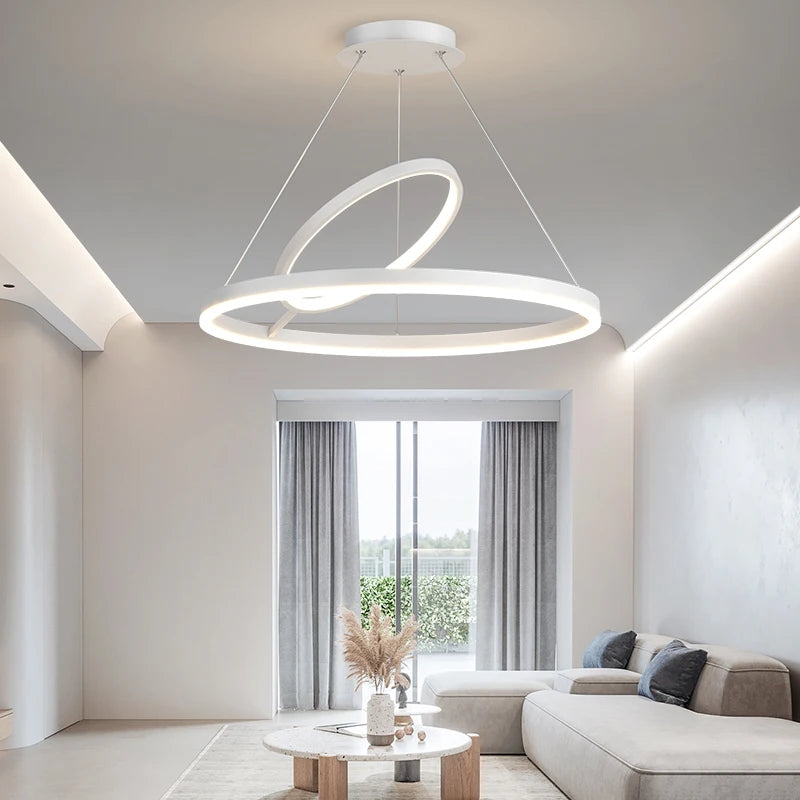 lustre led moderne nordique simple style anneau
