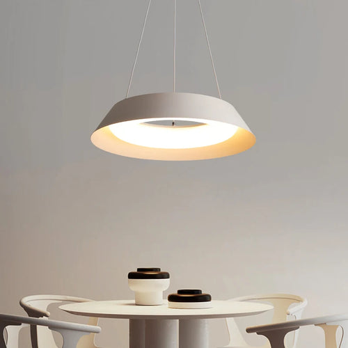 lustre led minimaliste moderne créatif bar rond suspension