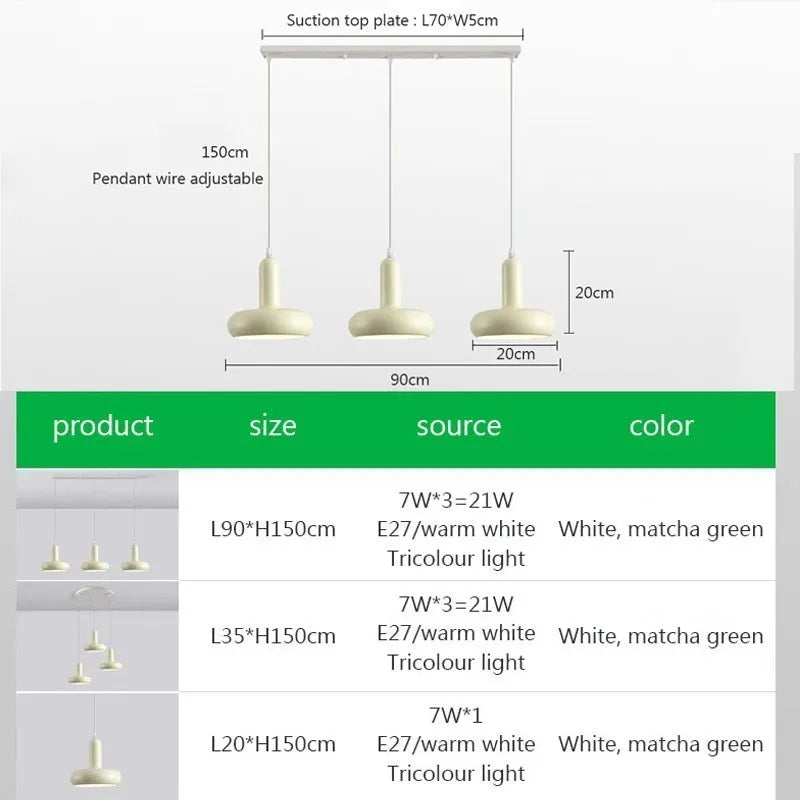 lampe led suspendue design nordique minimaliste forme disque