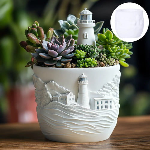 moule en silicone pour pot de fleurs et rangement décoratif