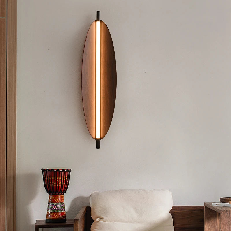 lustre japonais rétro design feuilles pour salle à manger
