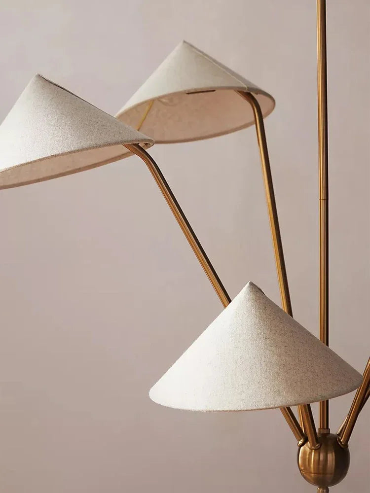 Wabi-sabi plafond suspension lampe japon tissu suspendu Lustre salon chez l'habitant lumière LED cuisine île Lustre chambre décor
