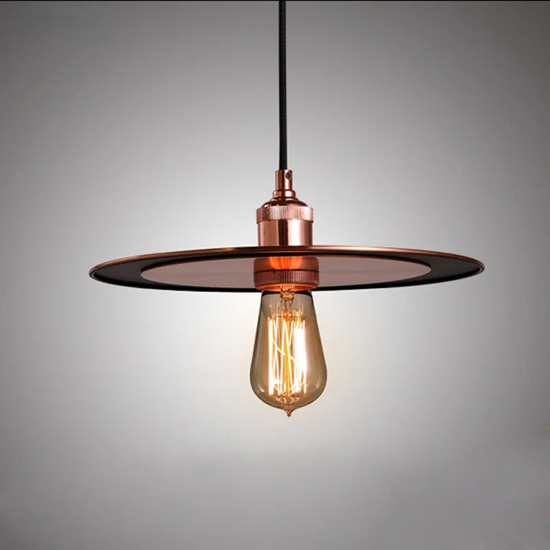 suspension luminaire ufo vintage créative pour restaurant et café